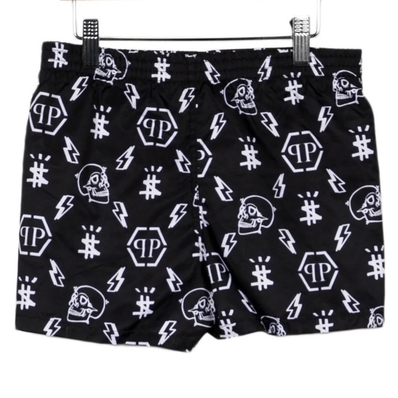 PHILIPP PLEIN JUNIOR Boys' Patterned Swim Shorts Size: 10-11 - Picture 4 of 9